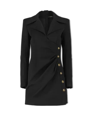 6 Button Side Draped GDP Jacket Dress