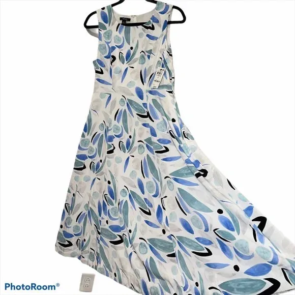 Alfani Printed Fit Flare Dress Dynamic Dance