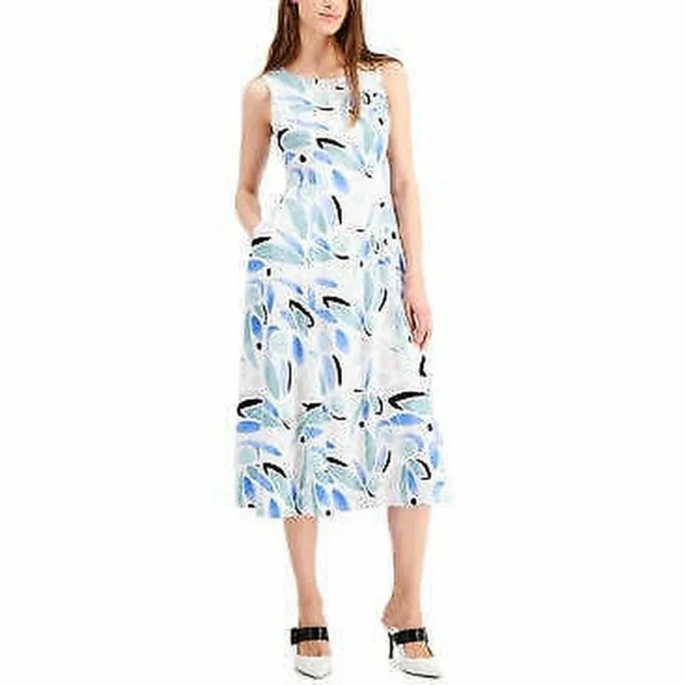 Alfani Printed Fit Flare Dress Dynamic Dance