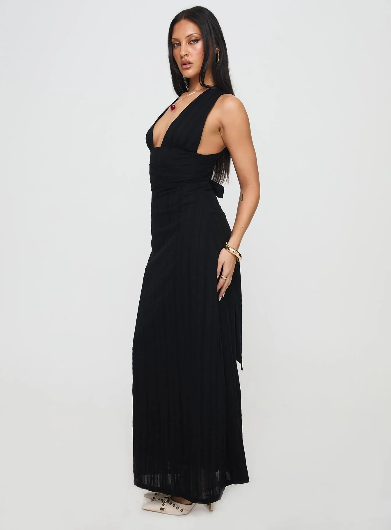 Alsace Maxi Dress Black