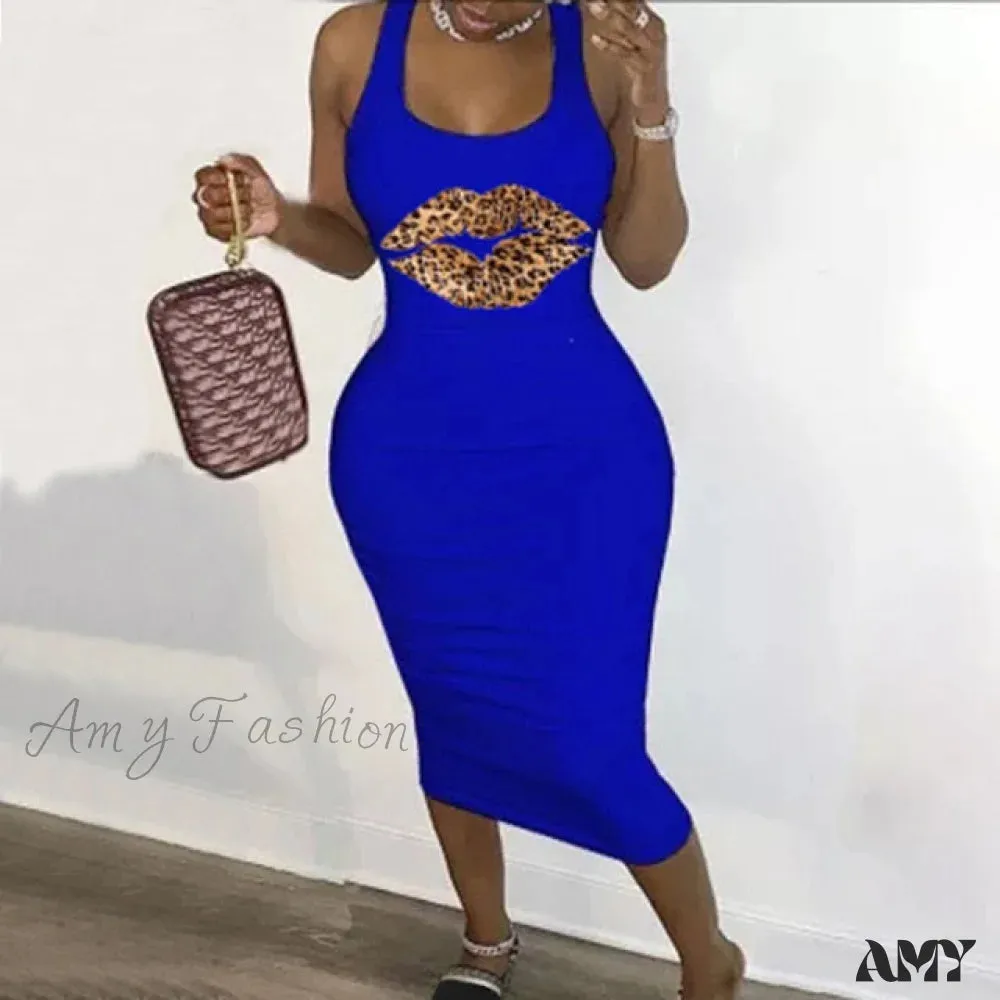 Amy Fashion - Sexy Casual Basic Club Bodycon Tight Dresses