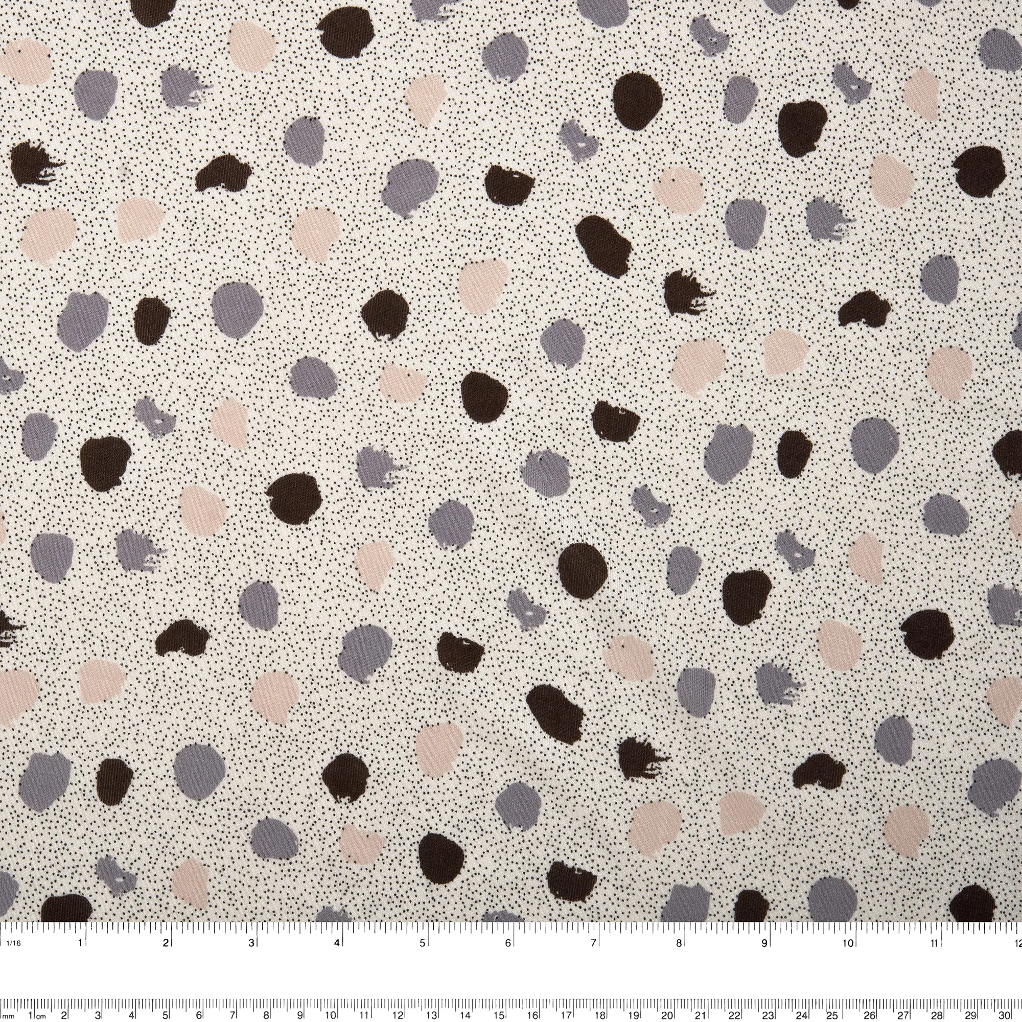 BAMBOO - Printed knit - Spots - Beige