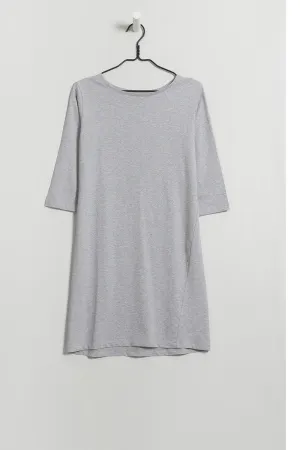 BB Boat Neck Dress - Grey Marle