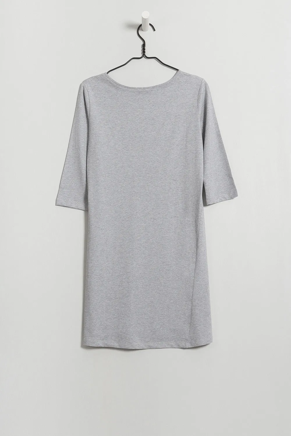 BB Boat Neck Dress - Grey Marle