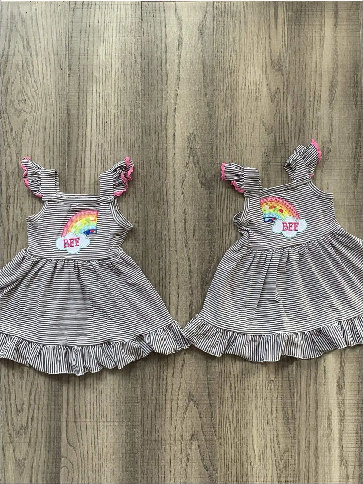 Best Friends Forever Matching Rainbow Dress