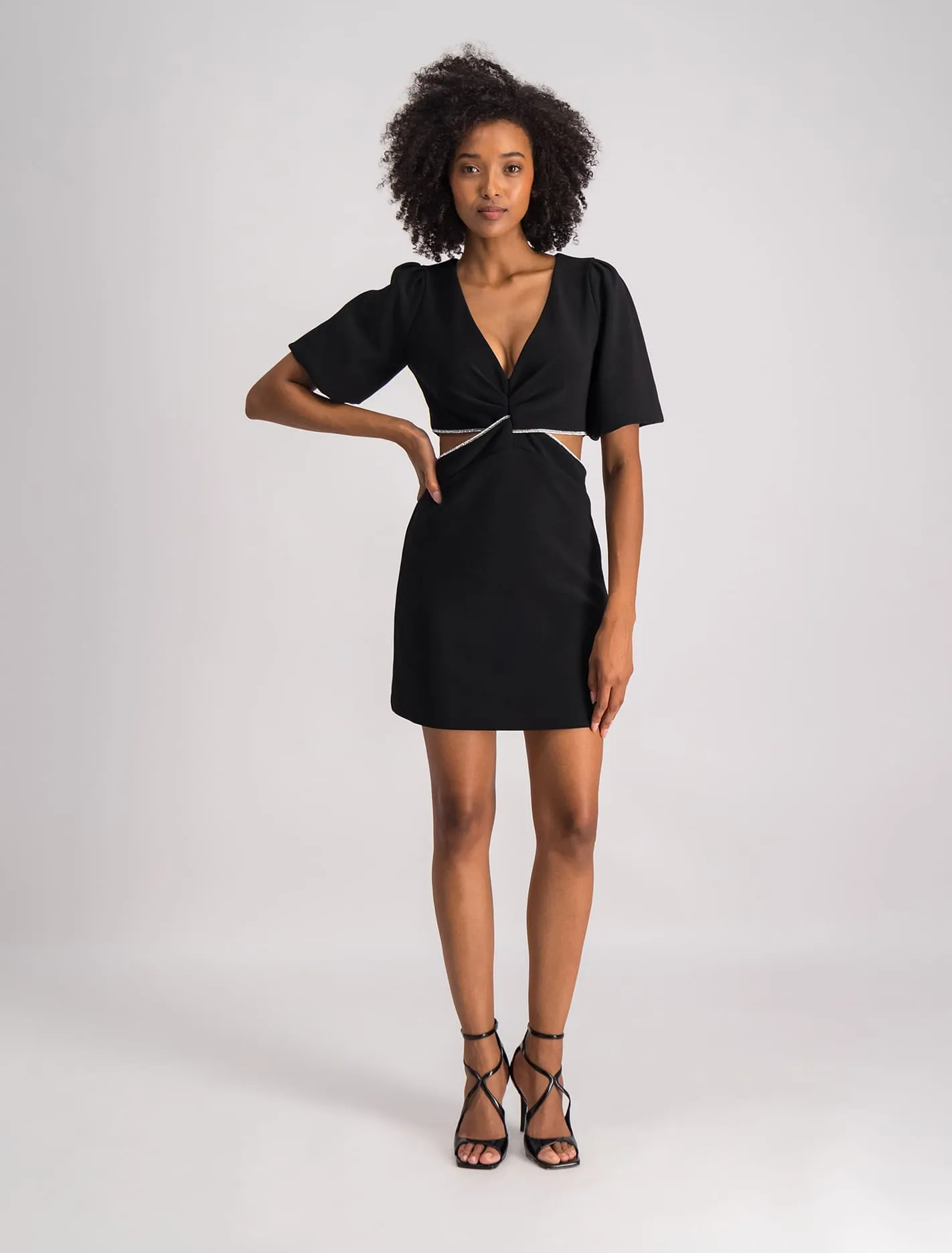 Delta Diamante Cut Out Mini Dress