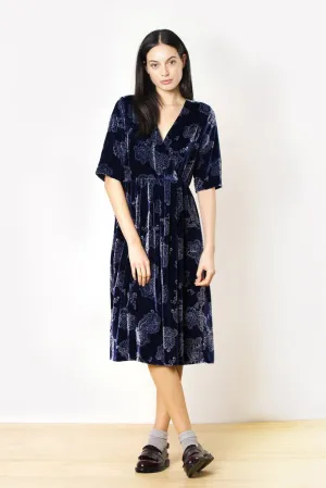 Elliott Dress - Paisley Velvet