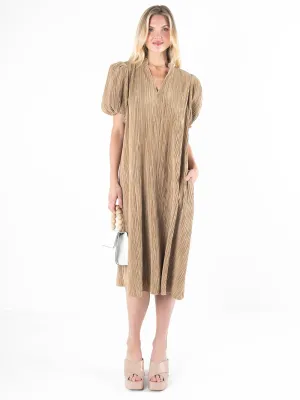 Emily McCarthy Hampton Dress in Lark Crinkle Rayon