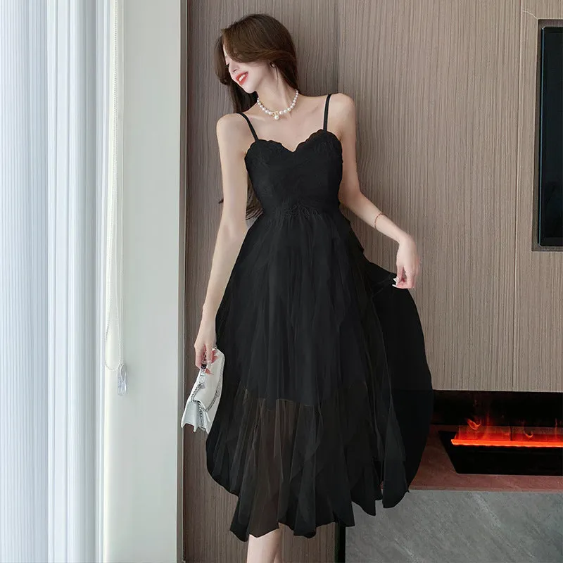 Fairy Tulle  Spaghetti Strap Summer Dress 794