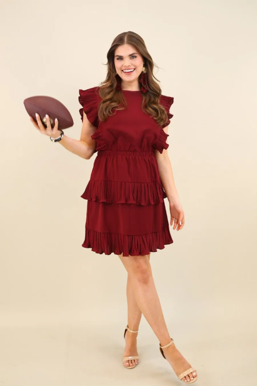 Game Day Ruffle Dress