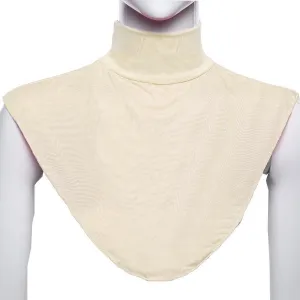 Luxurious Milk Silk Neck Cover - Beige