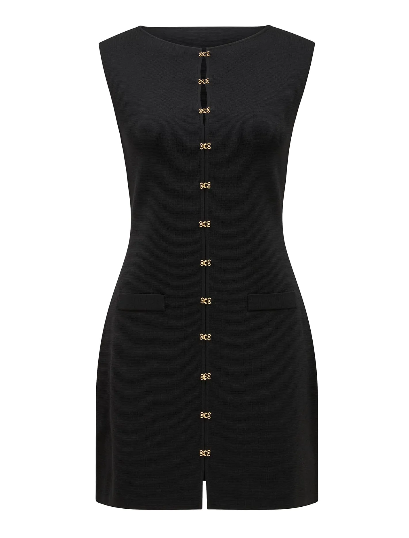 Mimi Hook And Eye Detail Mini Dress