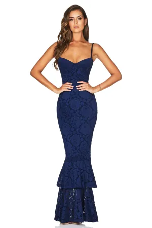 NOOKIE Liana Lace Gown (Navy) - RRP $339