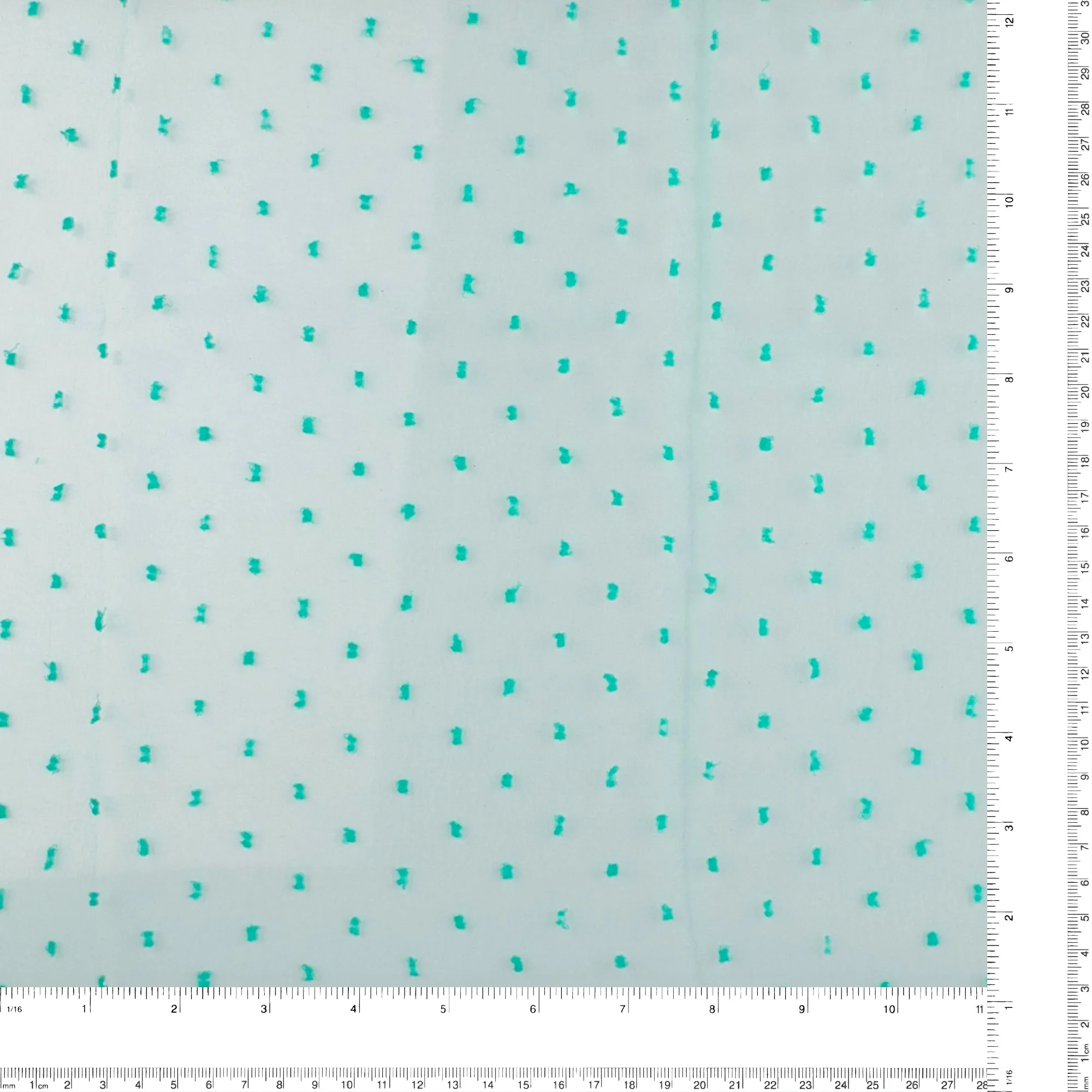 Organza with Embroidered Dot - DOTSY - Aqua