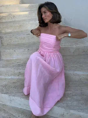 Pink Tube Stylish Maxi Dress