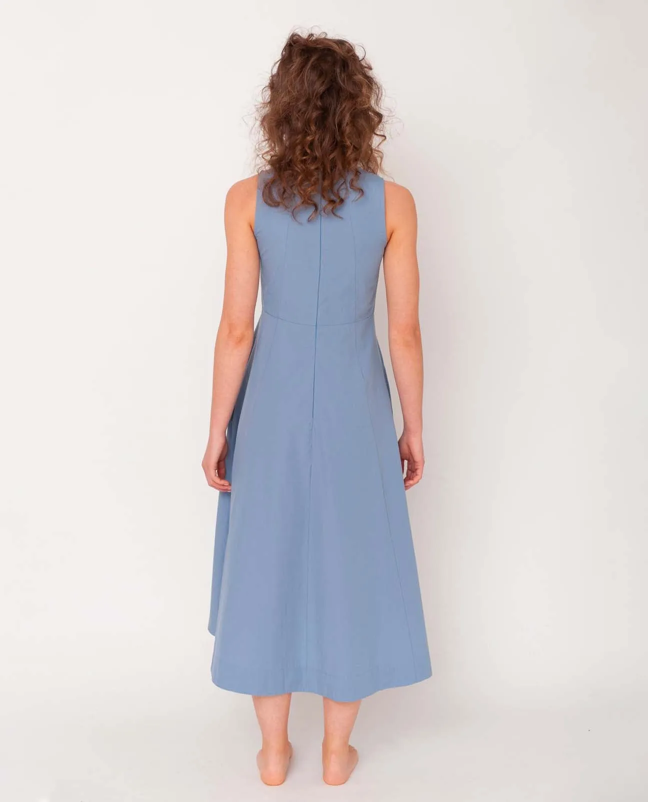 Remi Organic Cotton Dress In Sky