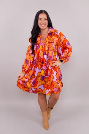 Savannah Dress - Groovy Blooms