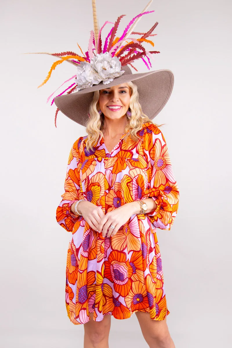 Savannah Dress - Groovy Blooms