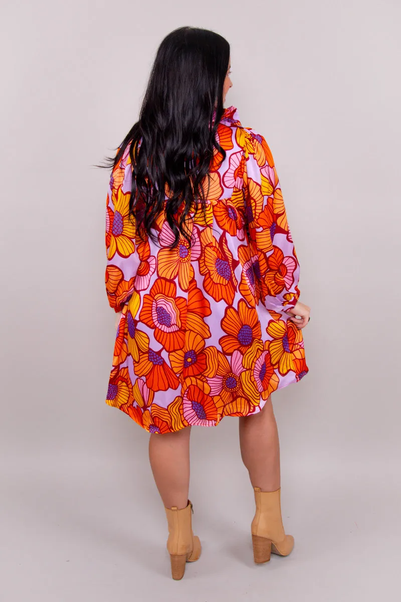 Savannah Dress - Groovy Blooms