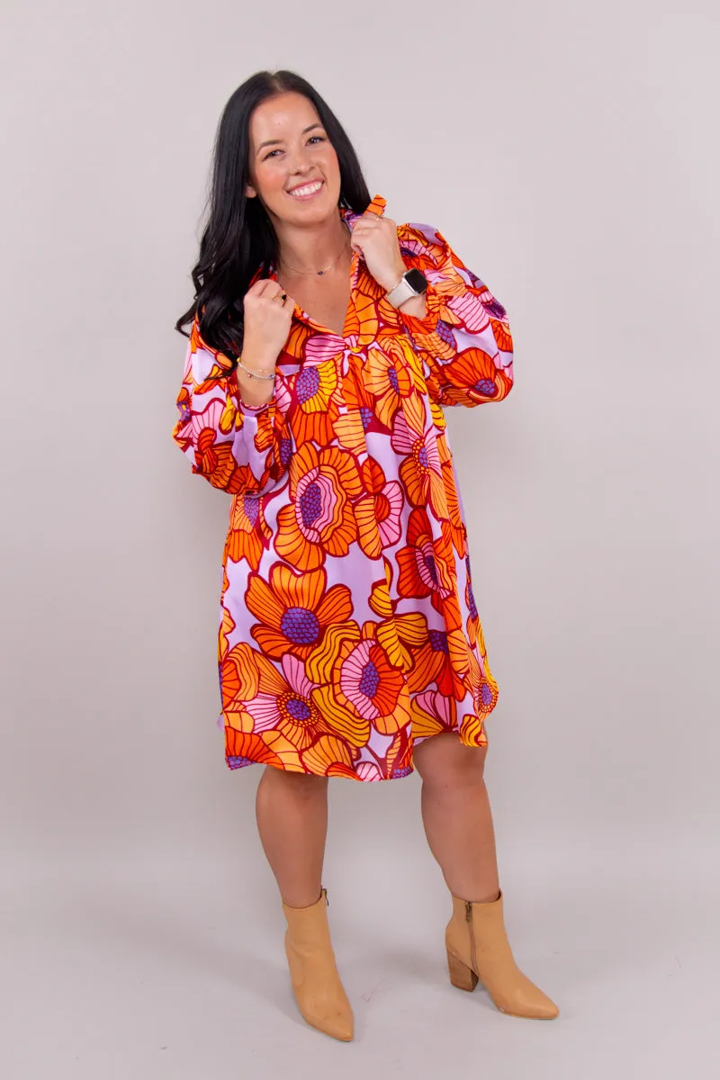 Savannah Dress - Groovy Blooms