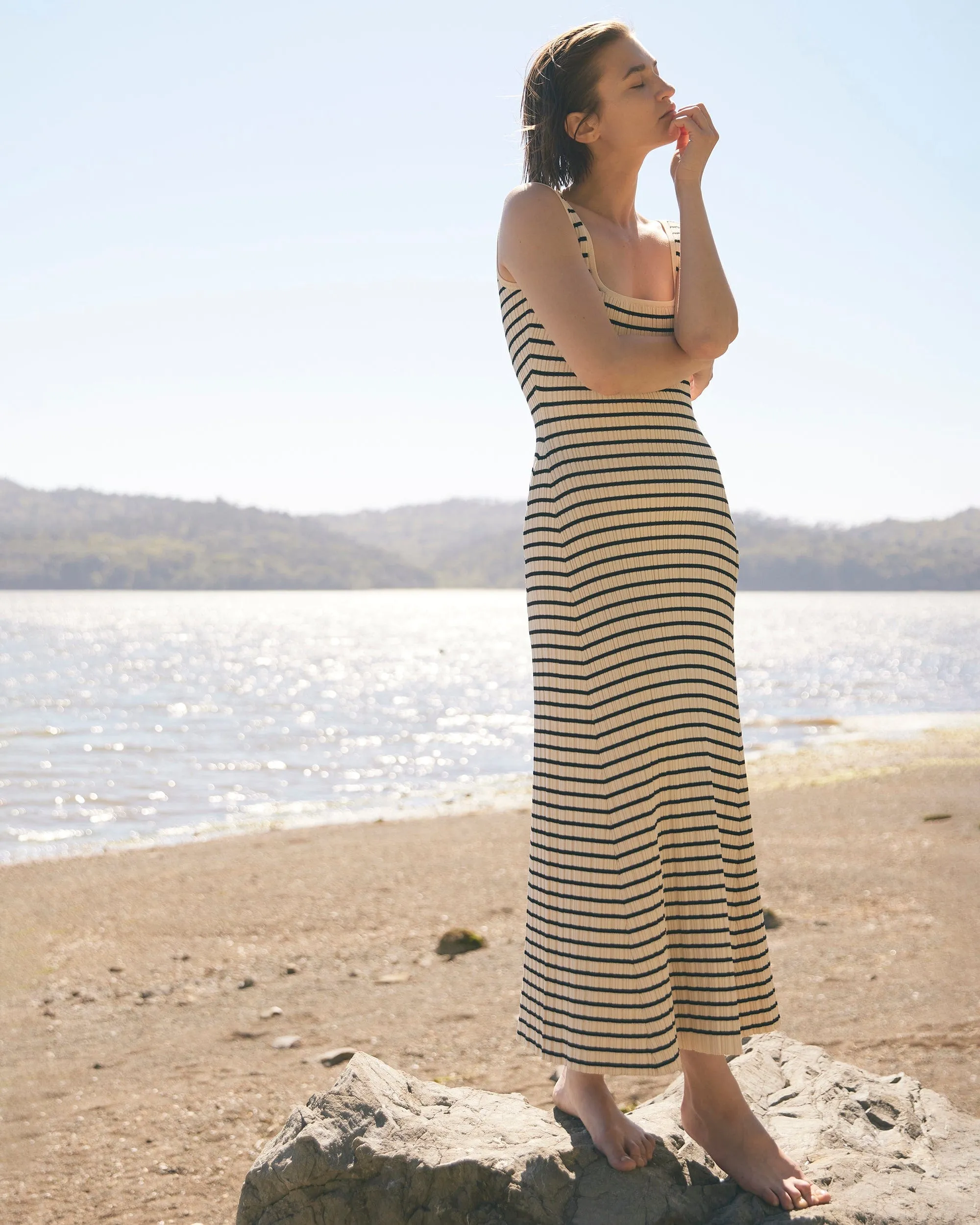 Sofia Ribbed Maxi Dress