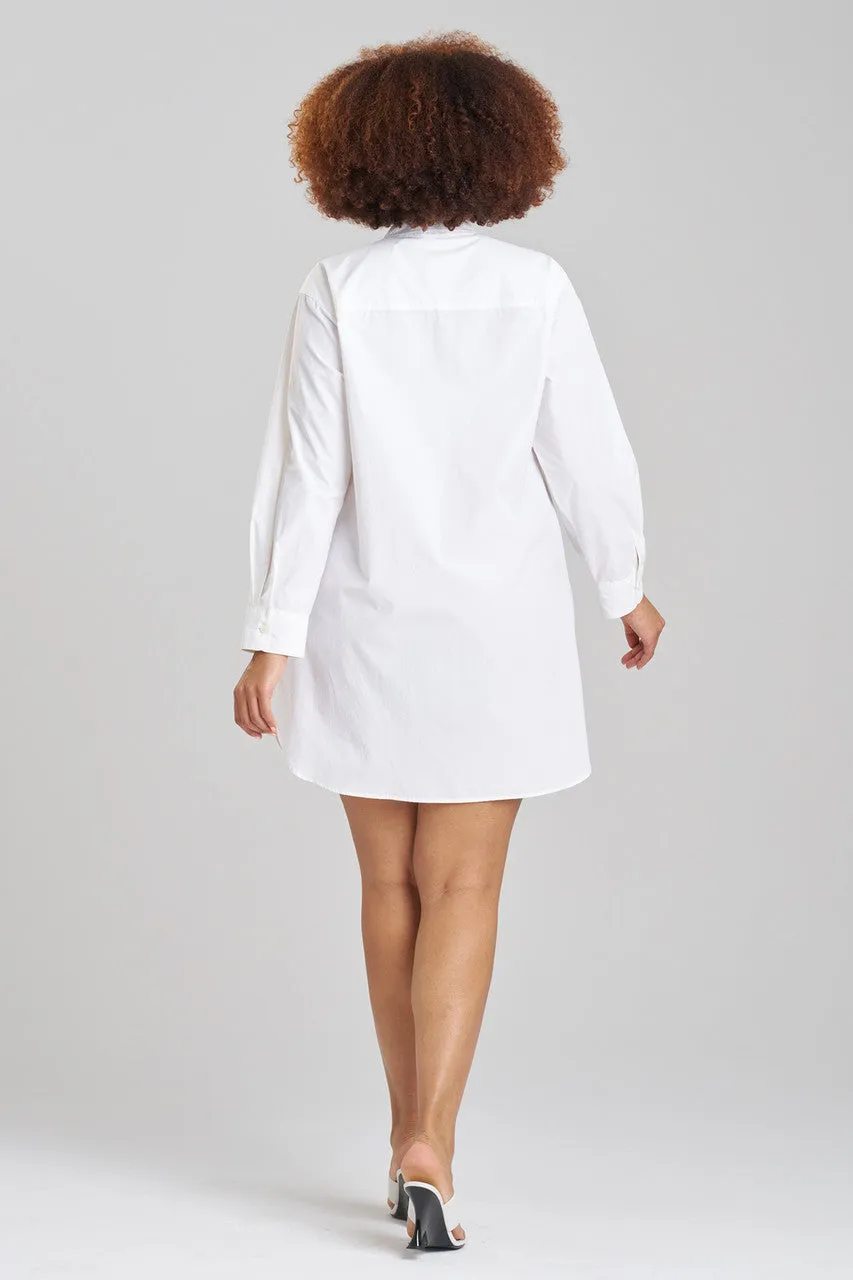 Techno Poplin Shirtdress