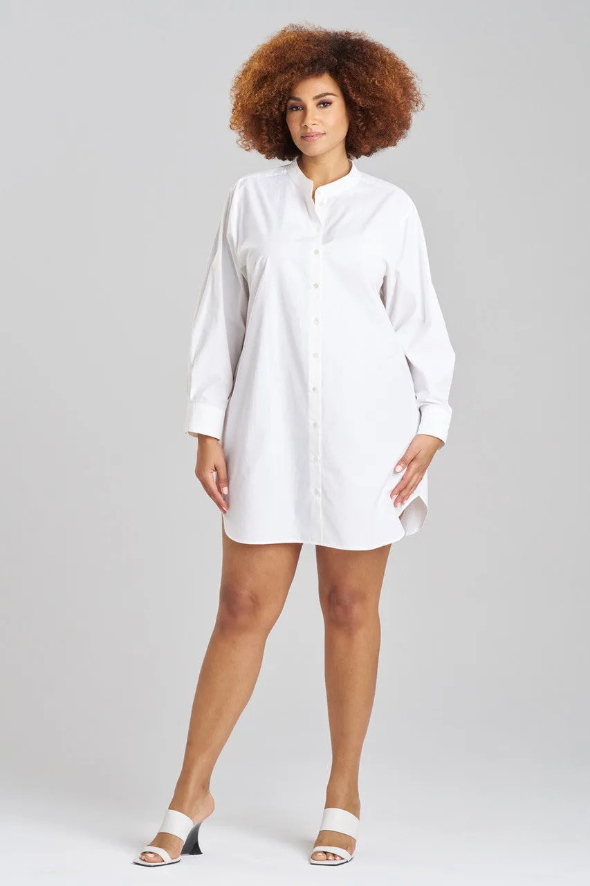 Techno Poplin Shirtdress