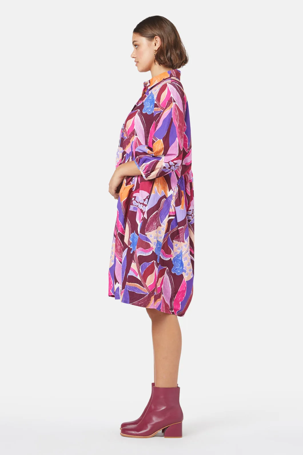 Tender Tulips Shirt Dress