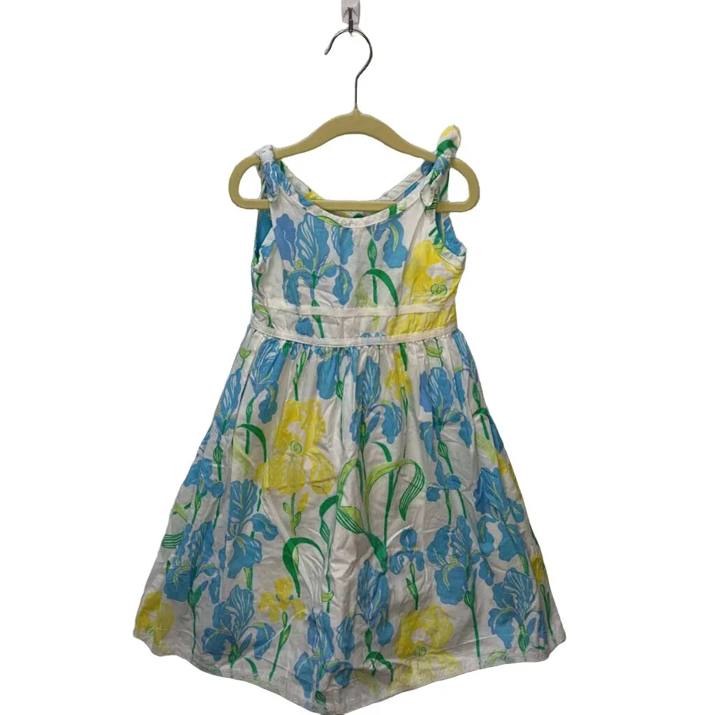 Tie Strap Cotton Dress / Flowers