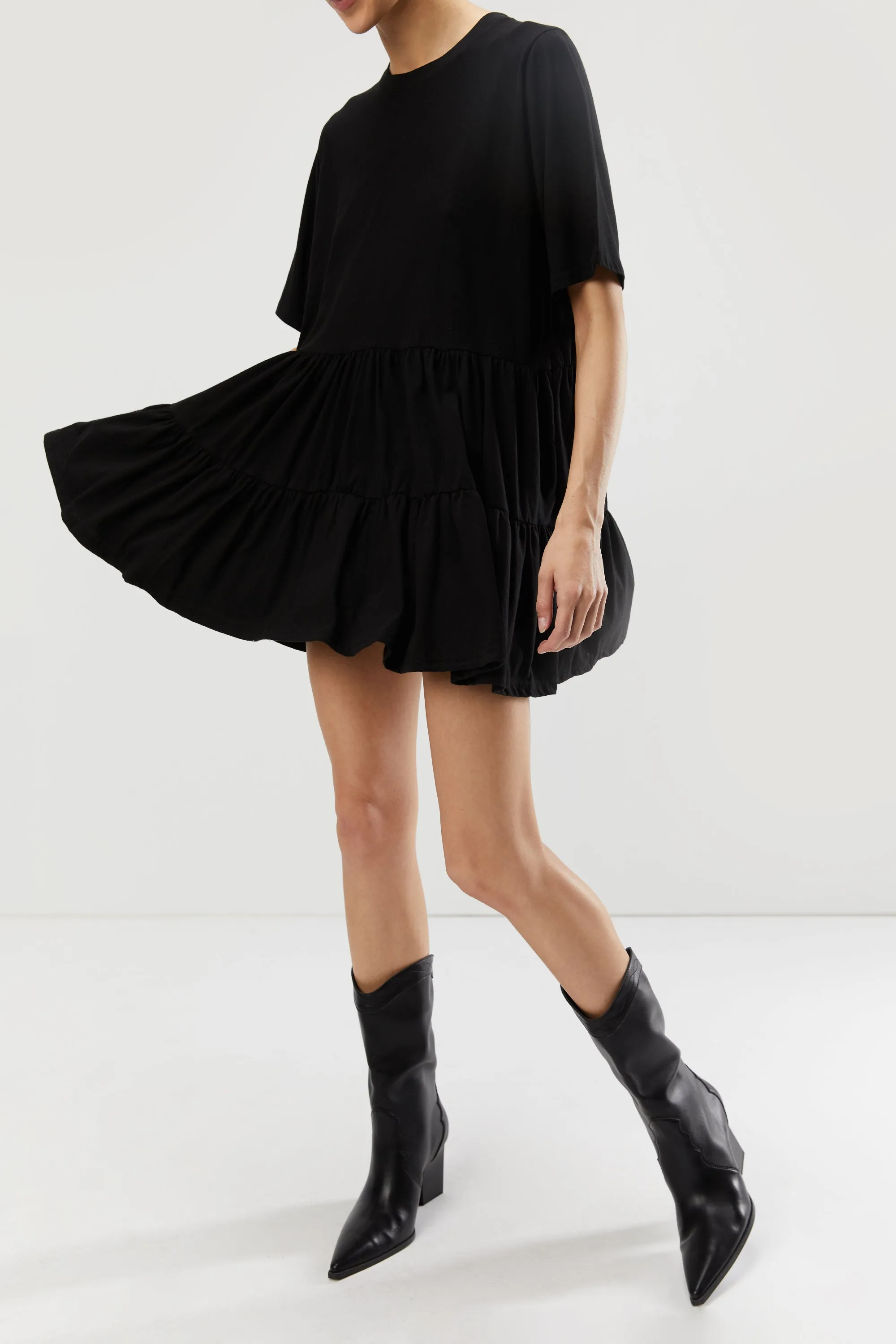 TIERED T-SHIRT DRESS