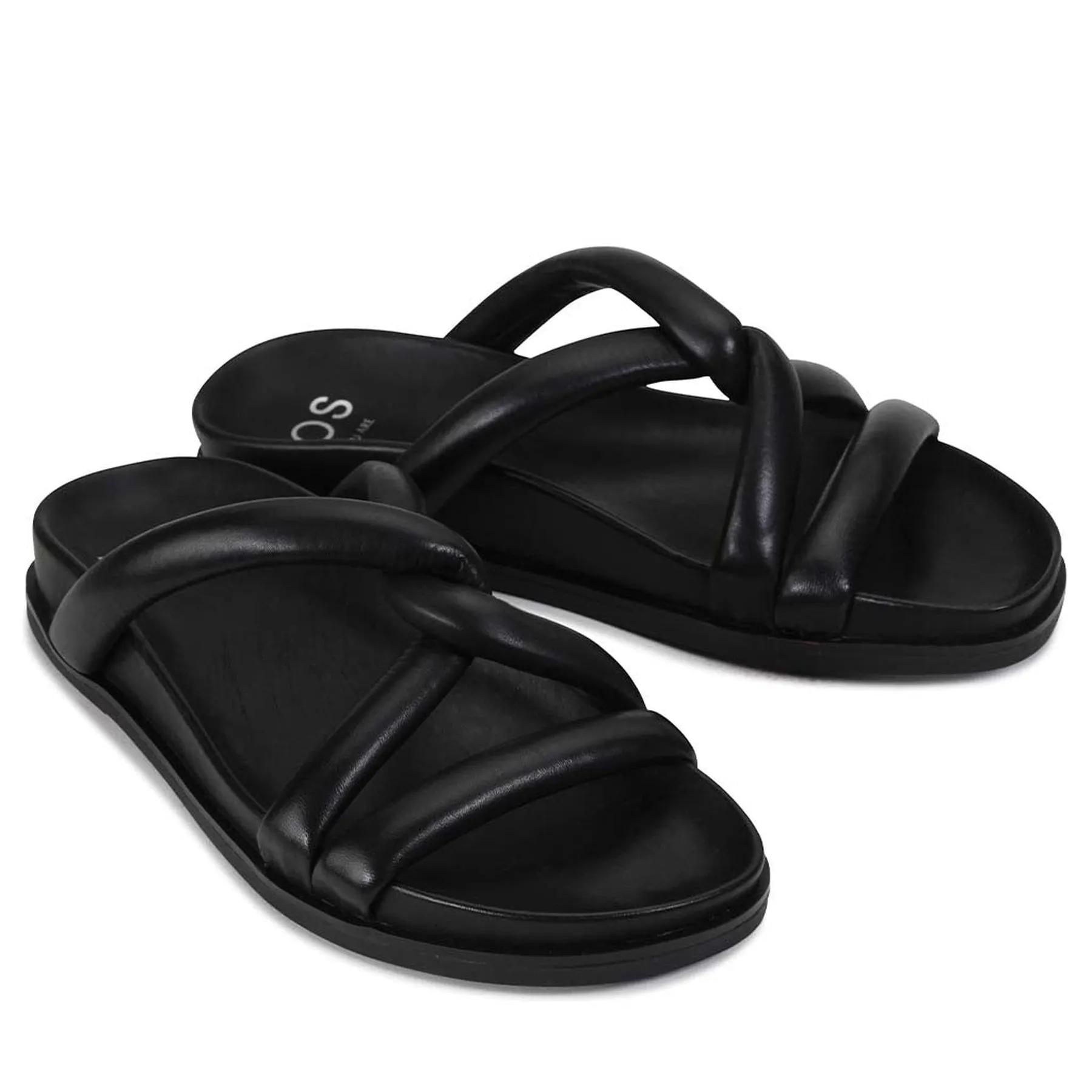 TIES LEATHER SANDALS